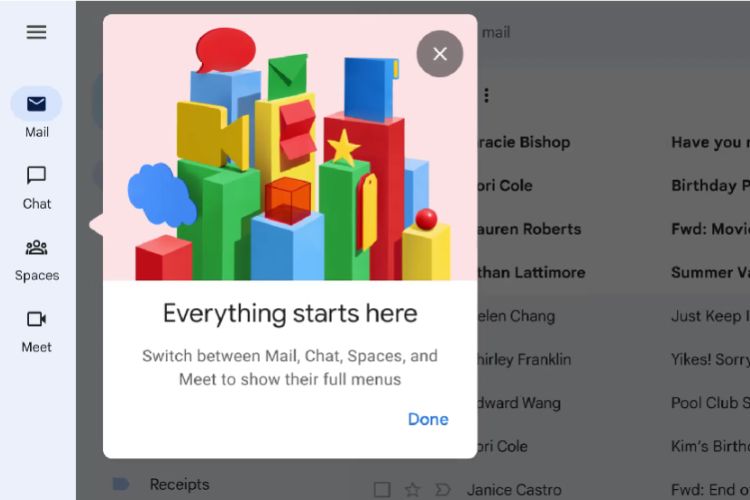 gmail యాప్ అనుకూలీకరణ